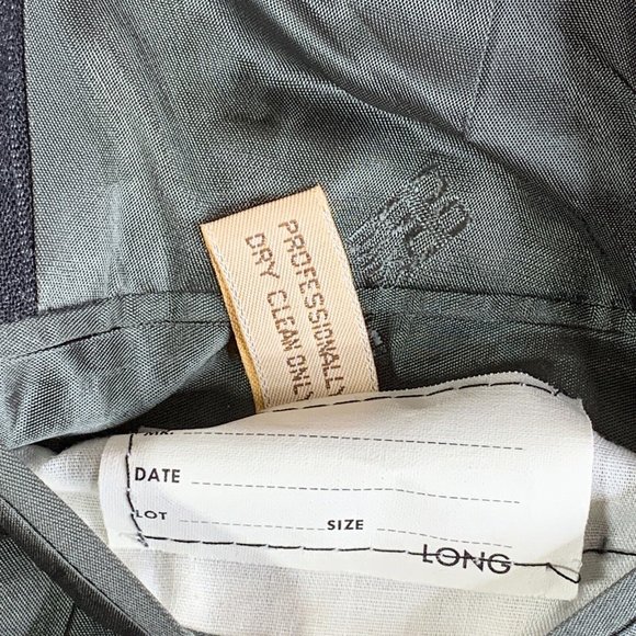 Daks London New York Mens See Desc. for Meas. Charcoal Grey w Pinstripes 2 piece - Picture 12 of 16